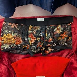 Floral Lace Men's Intimate Boxers